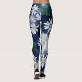 Collants Fleurs Jaunes Bleues Incroyables (Dos)