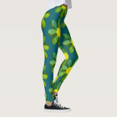 Collants fleurs Mod jaune et vert (Droite)