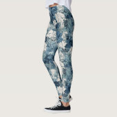 Collants floraux bleus vibrants (Gauche)