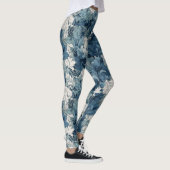 Collants floraux bleus vibrants (Droite)