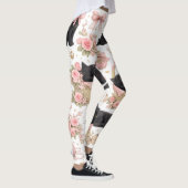 Collants Floraux Chat Noir (Droite)