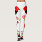 Collants floraux cupcake rouge coccinelle (Dos)