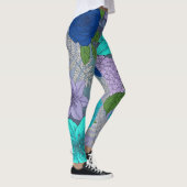 Collants floraux de couleur cool (Droite)