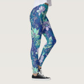 Collants floraux de couleur cool (Droite)