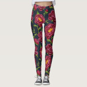 collants floraux pivoine (Devant)