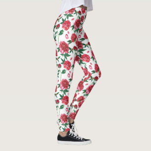 collants floraux pivoine
