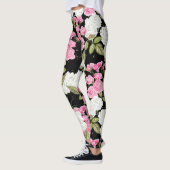 collants floraux pivoine (Gauche)