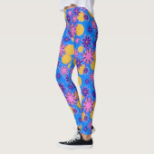 Collants floraux rose et jaune (Gauche)