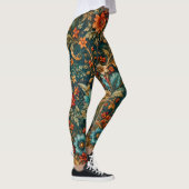 Collants Floraux Sarcelle Élégants (Droite)
