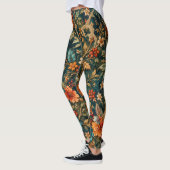 Collants Floraux Sarcelle Élégants (Gauche)