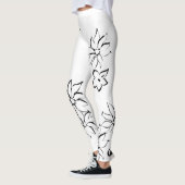 Collants Floraux | Style Minimaliste Chic (Gauche)