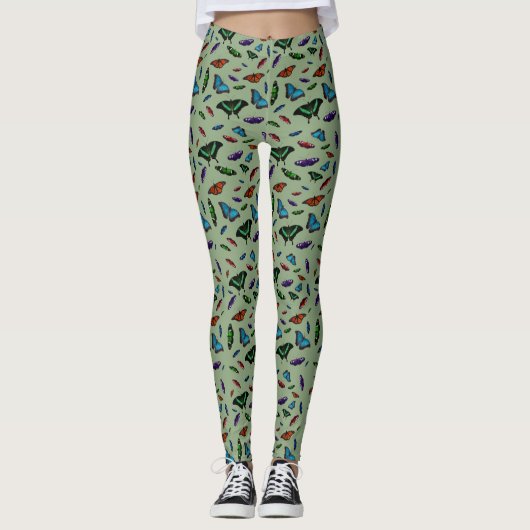 Collants Flutterbies (Vert Clair) (Devant)