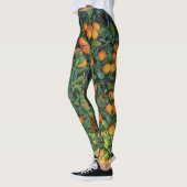 Collants funky arbre orange avec oranges et feuill (Gauche)