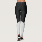 Collants géométriques abstraits noir et gris (Dos)