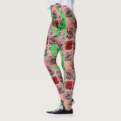 Collants Graphiques aux Roses (Gauche)