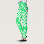 Collants gras à rayures à pois funky (Gauche)