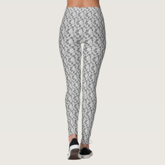 Collants gris abstraits (Dos)