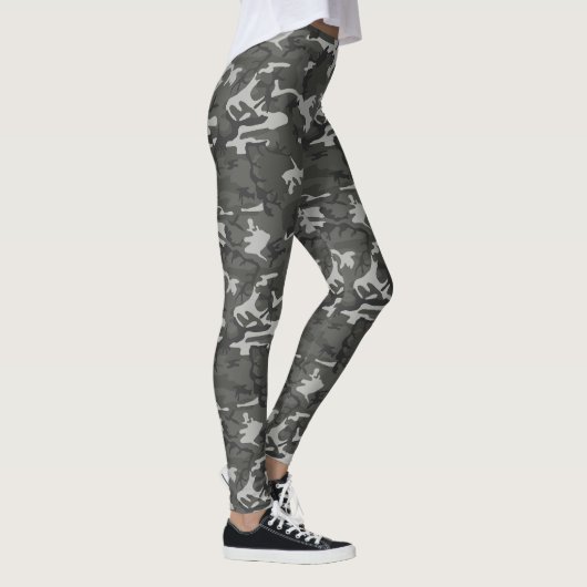 Collants gris et noirs de Camo (Droite)