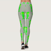 Collants gris et vert citron Alien (Dos)