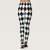 Collants Harlequin Noir & Blanc (Dos)