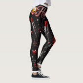Collants Hmmm Red Lipstick Gothic Glam Halloween (Droite)
