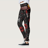 Collants Hmmm Red Lipstick Gothic Glam Halloween (Gauche)