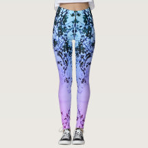 Collants Hudson Rose Bleu Violet Dégradé