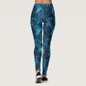 Collants imprimés abstraits bleu vibrant (Dos)