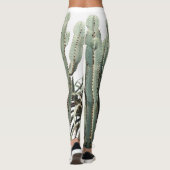 Collants imprimés de plante succulente verte funky (Dos)