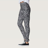 Collants imprimés léopard gris et noir (Gauche)