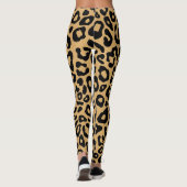 Collants Imprimés Léopard Noir & Or Luxe (Dos)