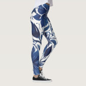 collants jardin fleur indigo (Droite)