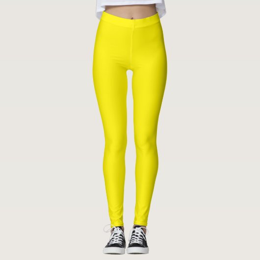 Collants Jaunes Solides (Devant)