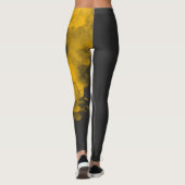 Collants Jaunes Texturés - Fond Unique (Dos)