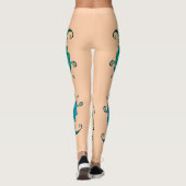 Collants Kissing Fish Art pêche sarcelle (Dos)