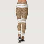 Collants longs blancs et beige (Dos)