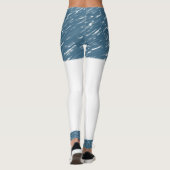 Collants longs blancs et bleus (Dos)