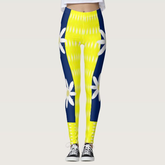 Collants longs jaune et blanc (Devant)