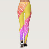 Collants longs jaune pastel rose (Dos)