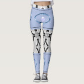 collants longs noirs bleus adolescent (Devant)