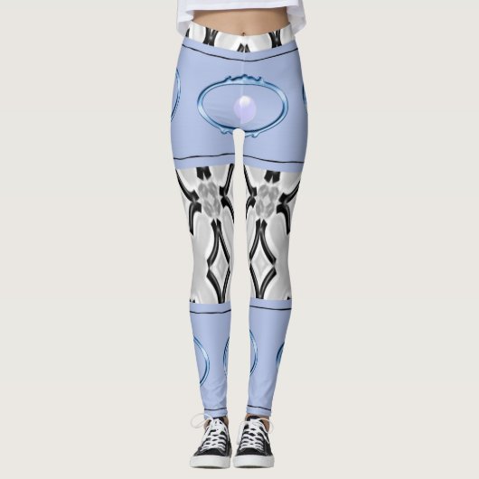 collants longs noirs bleus adolescent (Devant)