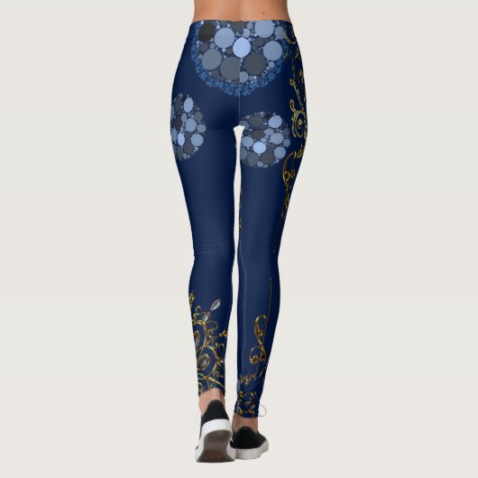 collants longs or bleu (Dos)