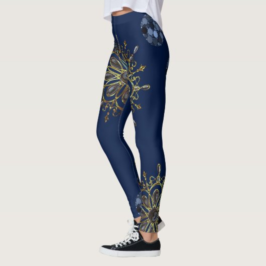 collants longs or bleu (Gauche)