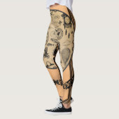 collants longs orange foncé noir (Gauche)