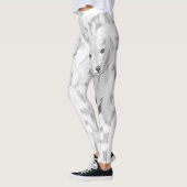 Collants longs ours polaire blanc (Gauche)