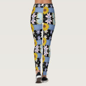 Collants longs pour dames floraux (Dos)