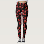 Collants Longs Rouge Noir Dés (Devant)