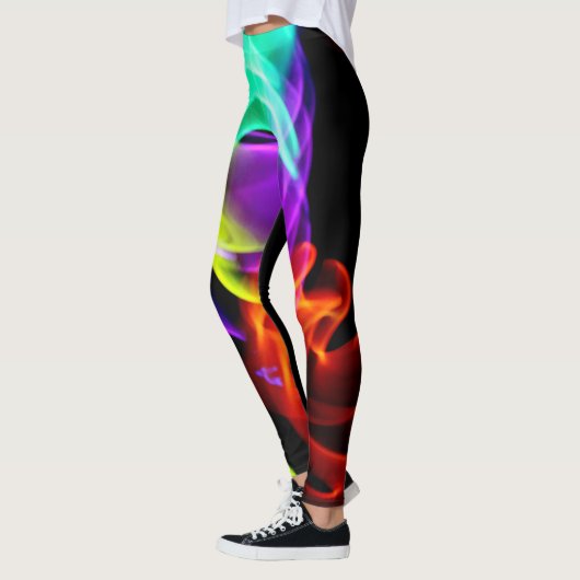 Collants lumineux d'arc-en-ciel abstrait (Gauche)