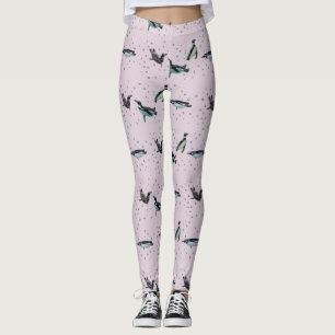 Collants Manchots Bulles (Rose Poussiéreux)