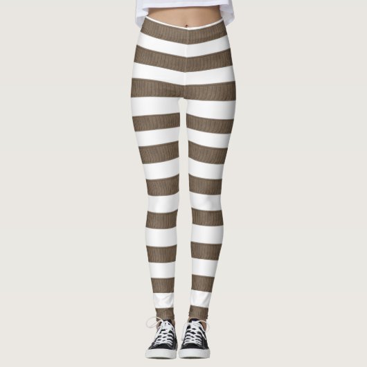 Collants marron et blanc (Devant)